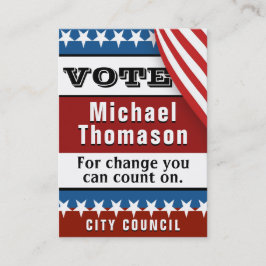 Valmall för kampanj visitkort