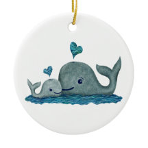 Valmamma- och babysimning i havet