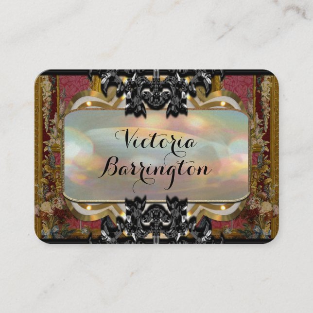 Valmante Fransk Elegant Pearl Professionell   Visitkort (Framsida)