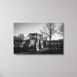 Valmet vid Rest Black & White Canvastryck