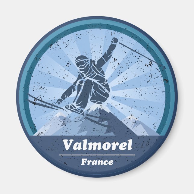 Valmorel Station de ski - Skieur Magnet (Framsidan)