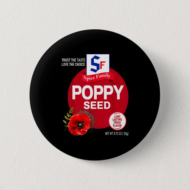 Valmuefrö halloween krydd kostym grupp matchande  knapp (Framsida)