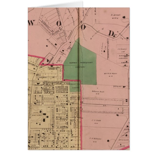 Valnöt Backe, Ohio Hälsningskort (Framsidan)