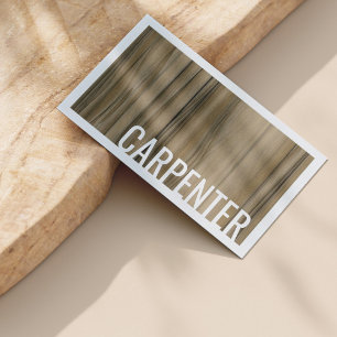 Valnötsträd av sorten Carpenter avslutar möbler Visitkort