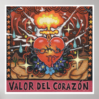 "Valor Del Corazon" - (popkonst) Poster