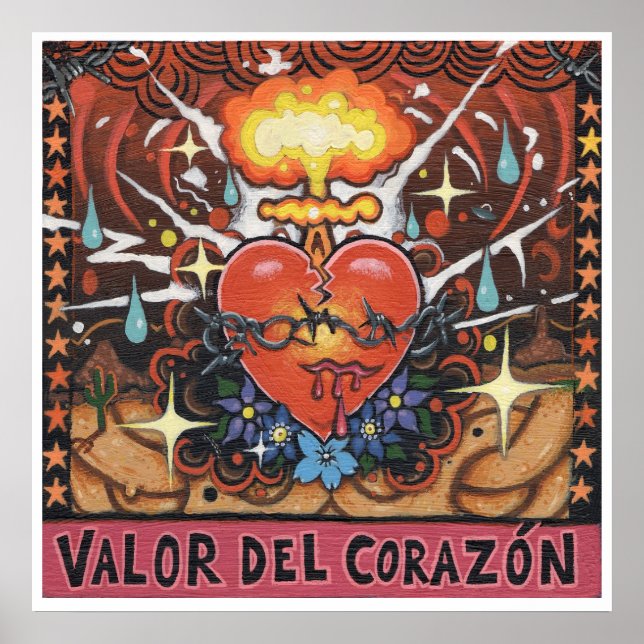 "Valor Del Corazon" - (popkonst) Poster (Framsidan)