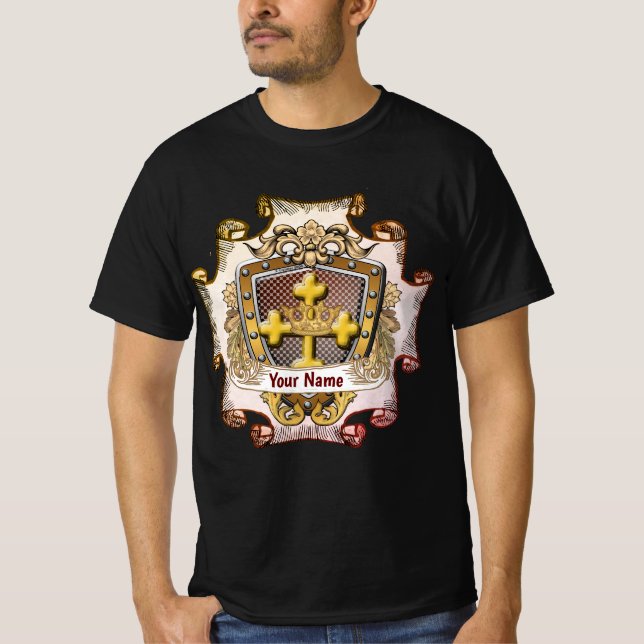 Valor  Family Crest Surname t-shirt (Framsida)