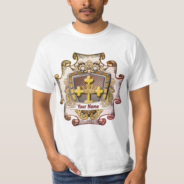 Valor Family Crest Surname t-shirt (Framsida)