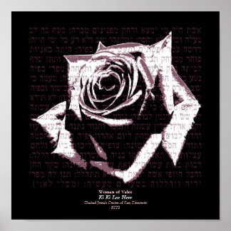 Valorns kvinna - Rosa Poster