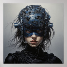 Valors kretsar: Futuristiska Superheroine Poste