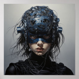 Valors kretsar: Futuristiska Superheroine Poste Poster