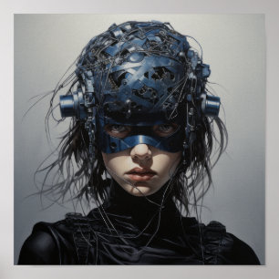 Valors kretsar: Futuristiska Superheroine Poste Poster
