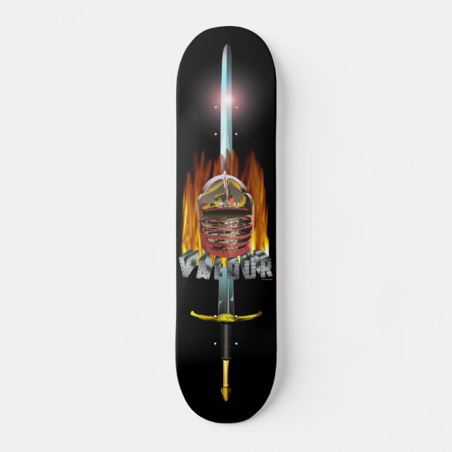 valour och avfyrar skateboarden mini skateboard bräda 18,5 cm (Framsida)