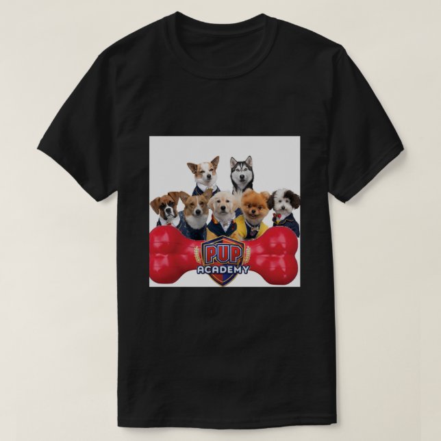 Valp Academy Show Greeting Card T Shirt (Design framsida)
