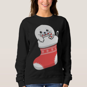 Valp av ätbar säl i baby i julklapp t shirt
