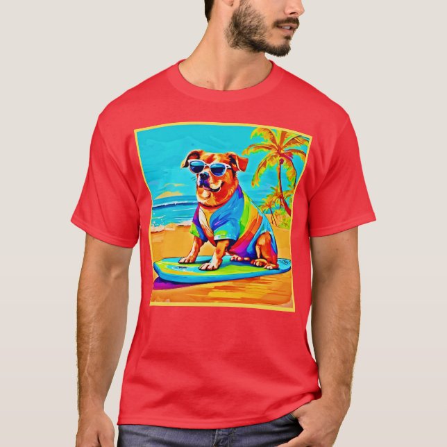 Valp bredvid: Surfing Charm T Shirt (Framsida)