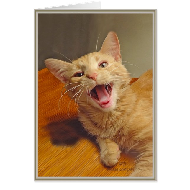 Valp Card Kattunge 3 Hälsningskort (Framsidan)