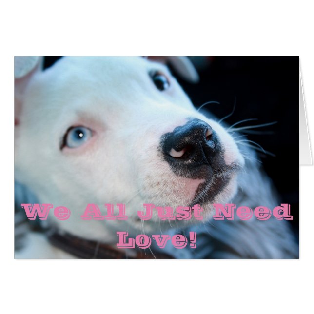 Valp för babygroptjur hälsningskort (Framsidan Horizontal)