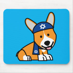Valp för hund för Hanukkah lycklig judisk Musmatta