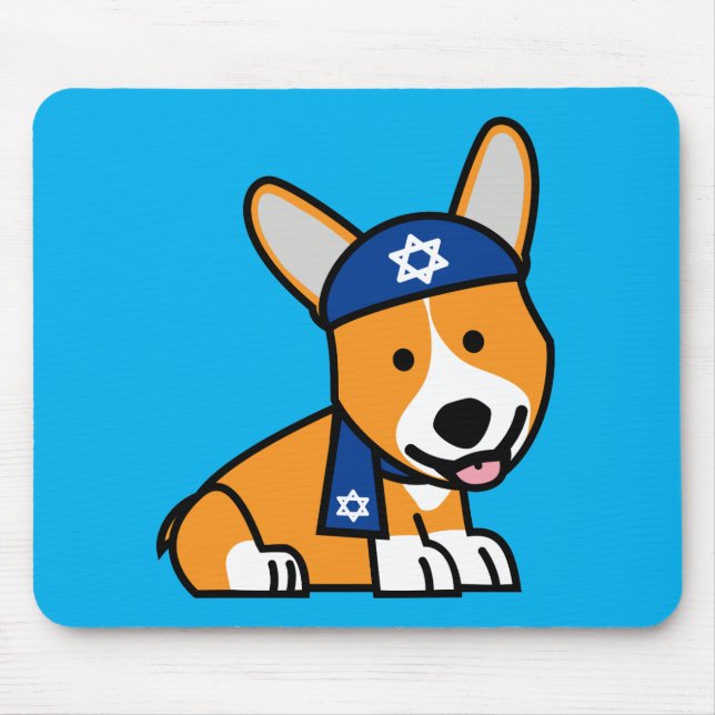 Valp för hund för Hanukkah lycklig judisk Musmatta (Framsidan)