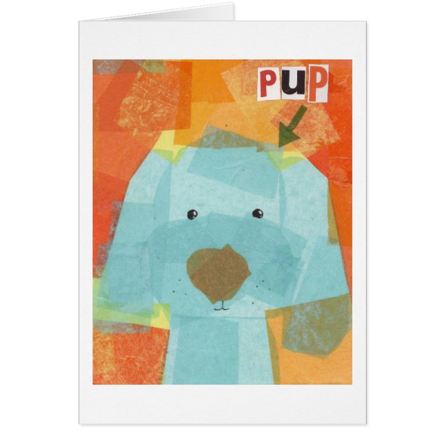 Valp Hälsningskort (Framsidan)