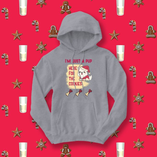 Valp här för jultomten Hund T Shirt (Skapare uppladdad)