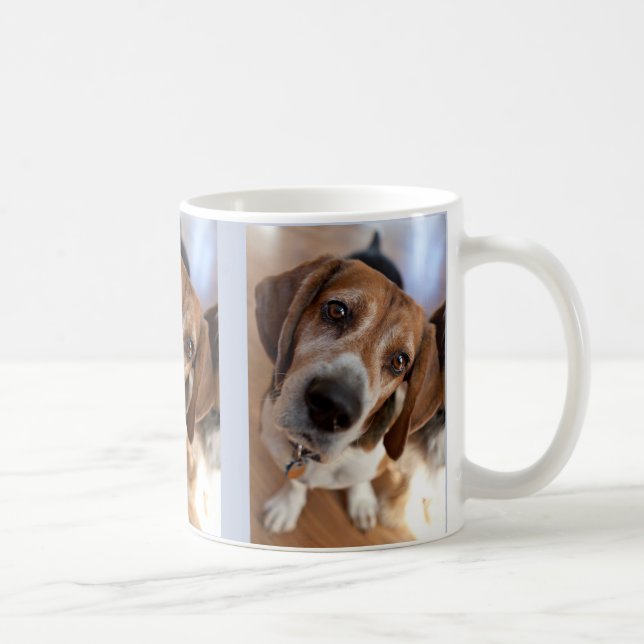 Valp Hund Älskare 3 Anpassade Bilder Kaffemugg (Höger)