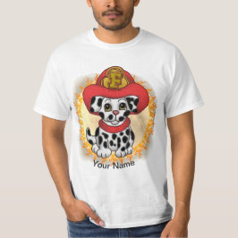 Valp Hund Brandman t-shirt