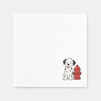 Valp Hund och Brandpost Cocktail Servetter