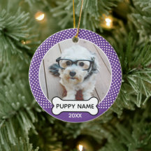 Valp Jul Foto Polkagris Lila