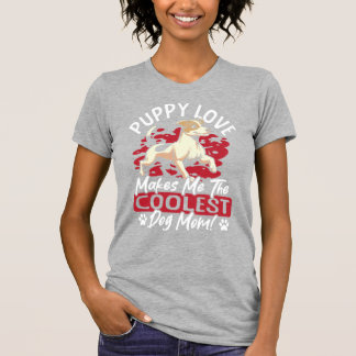 Valp Kärlek den coolaste hundmamman! Min mamma är T Shirt