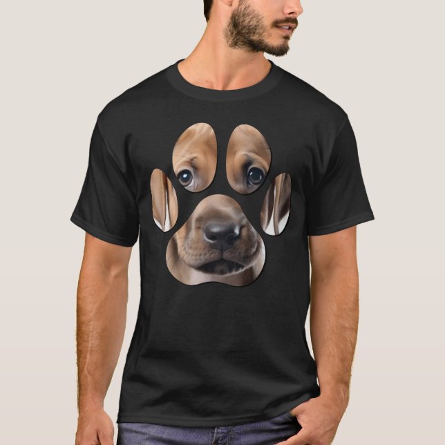 Valp Kärlek Tass T Shirt (Framsida)