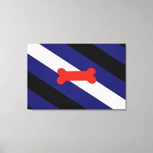 Valp Lek Stolthet Flagga Canvastryck