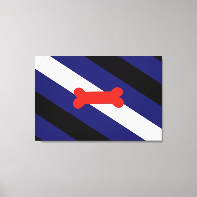 Valp Lek Stolthet Flagga Canvastryck (Framsida)