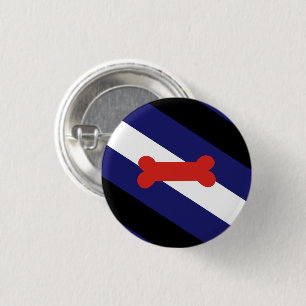 Valp Lek Stolthet Flagga Knapp