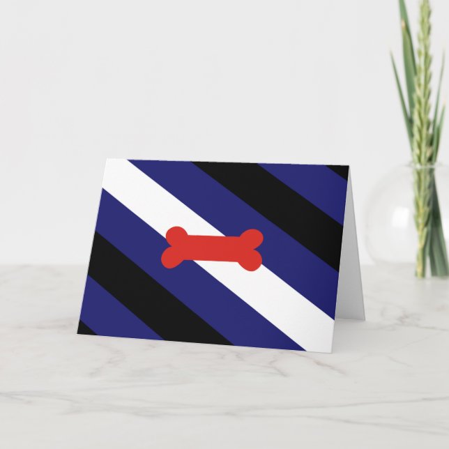 Valp Lek Stolthet Flagga Kort (Framsida)