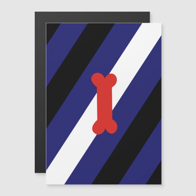 Valp Lek Stolthet Flagga Magnetisk Inbjudningskort (Fram/baksida)