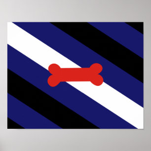 Valp Lek Stolthet Flagga Poster