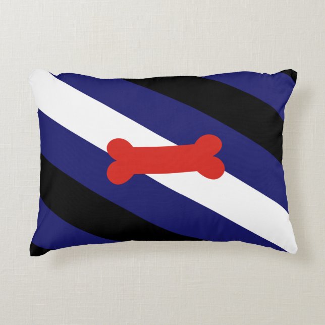 Valp Lek Stolthet Flagga Prydnadskudde (Framsidan)