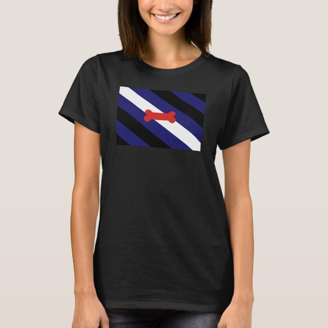 Valp Lek Stolthet Flagga T Shirt (Framsida)