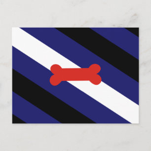 Valp Lek Stolthet Flagga Vykort