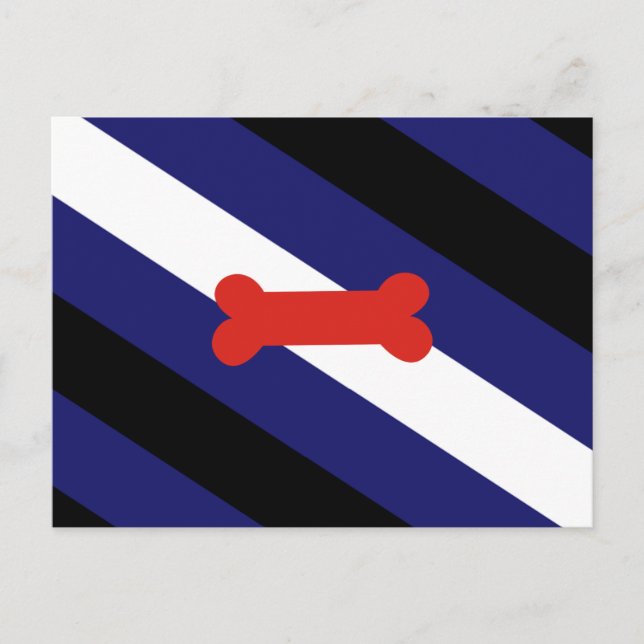 Valp Lek Stolthet Flagga Vykort (Framsida)