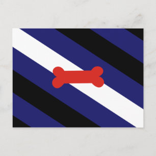 Valp Lek Stolthet Flagga Vykort