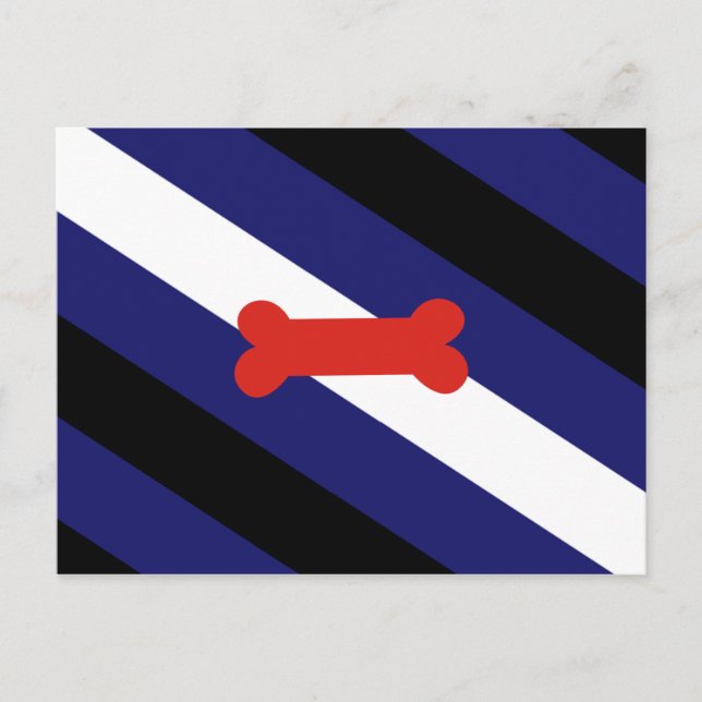 Valp Lek Stolthet Flagga Vykort (Framsida)