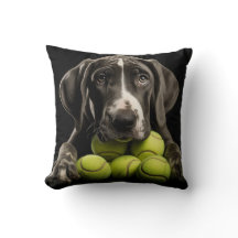 🐕 valp med 🎾 tennis bollar