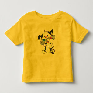 Valp med tidningsT-tröja och gåvor T-shirt