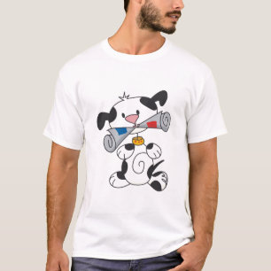 Valp med tidningsT-tröja och gåvor T-shirt