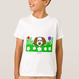 Valp N Play Boys White Basic T Shirt