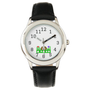 Valp N Play Kids Stainless Steel Black Watch Armbandsur