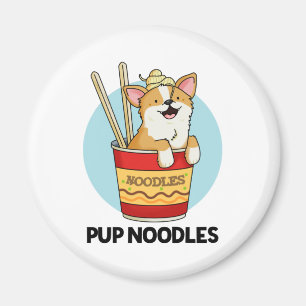 Valp Noodles Funny Kopp Noodles Pun Magnet